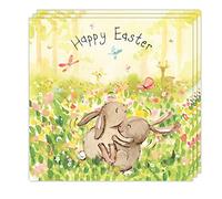 Twizler Easter Cards Pack of 3 - Bunnies Design - 3 Pack of Happy Easter Cards - Cute Multipack