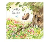 Twizler Easter Cards Pack of 3 - Hedgehog Design - 3 Pack of Happy Easter Cards - Cute Multipack