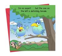 Twizler Funny Card - Birdwatching - Humour Birthday Card for Men & Women - Husband Wife Mum Dad Boyfriend Girlfriend - Anniversary - Valentines - Mothers Day - Fathers Day