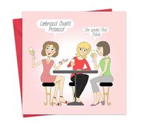 Twizler Funny Card with Prosecco - Blank Card - Happy Birthday Card - Humour Card - Mothers Day Card - Valentines Day Card - Friend Card - Anniversary Card - Good Luck Card - Congratulations Card