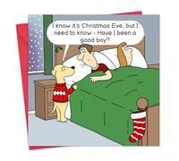 Twizler Funny Christmas Card from the Dog - Humour Dog Christmas Card - Mens Xmas for Him Husband Dad Son - Womens Merry Xmas for Her Wife Mum Daughter