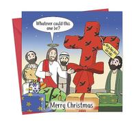 Twizler Funny Christmas Card Judas Present - Merry Christmas Card Funny - Humour Mens Xmas for Him Male Husband Son Dad - Womens Xmas for Her Female Wife Daughter Mum