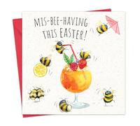 Twizler Funny Easter Card - Bees - Happy Easter Cards for Mum Dad Nan Grandad - Greetings for Son Daughter Grandson Granddaughter Friend