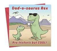 Twizler Funny Father's Day Card with Dinosaur Design - Funny Father's Day Card from Daughter - Funny Father's Day Card from Son - Children's Father Day Card Funny