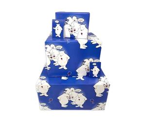 Twizler Funny Mens Birthday Wrapping Paper - Red Wine Bear - 4 Sheets & 4 Tags - 70cm x 50cm Folded Sheets - Gift Wrap for Dad Husband Boyfriend Son Grandad Grandson Brother