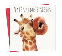 Twizler Funny Valentine's Day Card with Giraffe - Valentine Card for Husband Wife or Boyfriend Girlfriend - Valentine's Card for Him Her or Fiancé Fiancée Partner