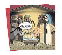 Twizler Merry Christmas Card with Worst Birthday Party - Happy Christmas Card - Xmas Card - Funny Christmas Card - Womens Christmas Card for Her Female - Mens Christmas Card for Him Male