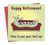 Twizler Retirement Card Centipede Put Your Feet Up - Funny Retirement Card