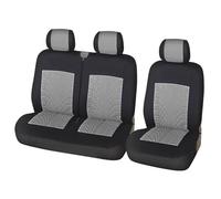TWMEU Car Seat Covers 9 Seater Bus Seat Covers Dirt Resistant Car Seat Protectors Multiple Colours Seat Protector(Gray-3PCS)
