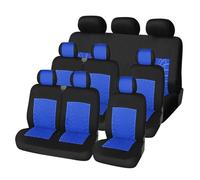 TWMEU Car Seat Covers 9 Seater Bus Seat Covers Dirt Resistant Car Seat Protectors Multiple Colours Seat Protector(Blue-9PCS)