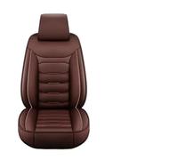 TWMEU Car Seat Covers Auto Set Seat Covers PU Leather Single Front Split Bench Protector Four Season Universal Fit Most Car SUV Accessories Seat Protector(Brown-1PC)