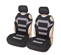 TWMEU Car Seat Covers Breathable Front Double Seat Cover Comfort Vest Seat Cover Car Interior Seat Protector(GRAY)