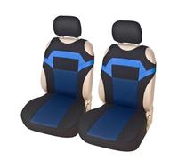 TWMEU Car Seat Covers Breathable Front Double Seat Cover Comfort Vest Seat Cover Car Interior Seat Protector(BLUE2)