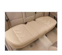 TWMEU Car Seat Covers Car Seat Cover PU Leather Seat Cushion Covers Universal Auto Interior Seats Protection Pad Mat Four Seasons Seat Protector(1pc rear beige)