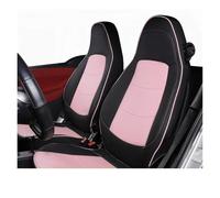 TWMEU Car Seat Covers For Smart 451 For Fortwo 2009-2014 Car Seat Covers Protector All-Inclusive Breathable Cushion Season Interior Styling Accessories Seat Protector(Black pink)