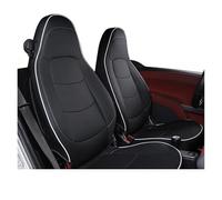 TWMEU Car Seat Covers For Smart 451 For Fortwo 2009-2014 Car Seat Covers Protector All-Inclusive Breathable Cushion Season Interior Styling Accessories Seat Protector(Black 2)