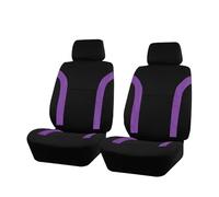 TWMEU Car Seat Covers Universal Breathable Seat Covers Air Mesh Fabric Splicing With Polyester Fabric Fit For Most Car Suv Accessories Interior Seat Protector(Purple 2 front seat)