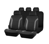 TWMEU Car Seat Covers Universal Breathable Seat Covers Air Mesh Fabric Splicing With Polyester Fabric Fit For Most Car Suv Accessories Interior Seat Protector(Gray 5 seat)