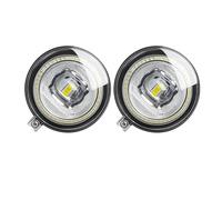 TWMEU For Chrysler 300 2007-2009 H10 9005 Car Front Fog Daytime Running Lamp Accessories 2 X LED Fog Light With Angel Eye DRL Driving Lamp Fog Light(White and Yellow)