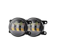 TWMEU For Lada For Vesta For Lada For X-Ray For Focus For Duster 1pair Led PTF Fog Light 50W 5 Lenses Off Road Fog Lamps H11 White Amber Driving Lamp Fog Light