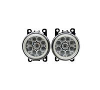 TWMEU For Latitude For Saloon L70 2011-2015 Angel Eyes Halo DRL Driving Lights 2X LED PTF Car Fog Lamp Assembly Driving Lamp Fog Light(9SMD*Angel*eye)