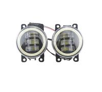 TWMEU For Latitude For Saloon L70 2011-2015 Angel Eyes Halo DRL Driving Lights 2X LED PTF Car Fog Lamp Assembly Driving Lamp Fog Light(Plastic-Angel eye)