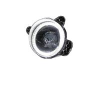 TWMEU For VW For Polo MK4 9N3 2005-2009 2 Pieces H11 Car Front LED Fog Light Angel Eye Daytime Running Lamp DRL Driving Lamp Fog Light(White and Yellow)