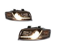 TWMEU Headlight Assembly For A4 B6 2001-2004 Car Styling Headlights LED Headlamp Assembly Upgrade Projector Lens Accessories Kit Head Lamp Assy(Low beam halogen)