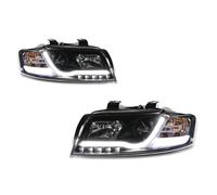 TWMEU Headlight Assembly For A4 B6 2001-2004 Car Styling Headlights LED Headlamp Assembly Upgrade Projector Lens Accessories Kit Head Lamp Assy(Led left and right)