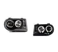TWMEU Headlight Assembly For Chrysler 300C 2005-2010 Head Lamp LED Headlight Headlights DRL Turn Signal good Beam Angel Eye Projector Lens Head Lamp Assy