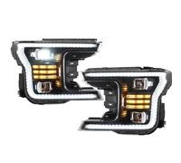TWMEU Headlight Assembly For F150 2018 2019 2020 2021 Pair Full LED Headlights With DRL Sequential Amber Turn Signal Car Headlamp Car Lamp Head Lamp Assy