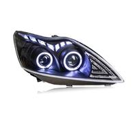 TWMEU Headlight Assembly For Focus 2009-2013 Front Lamps Refit Automotive Assembly LED Angel Eye Design DRL Project Lens Xenon Lights Head Lamp Assy(High and low beamLED)