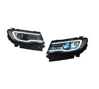 TWMEU Headlight Assembly For Jeep For Compass 2017-2019 Modified Headlight Assembly LED Day Running Light Turn Signal Xenon Double Lens Head Lamp Assy