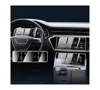 TWMEU Navigation Screen Protector For A6 For A7 2019-2024 Tempered Glass Protector Car GPS Navigation And Instrument Panel LCD Screen Protective Film GPS Car Navigation Film(4pcs)