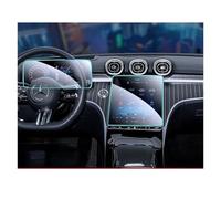 TWMEU Navigation Screen Protector For Benz For GLC 2023 2 PCS Car Infotainment GPS Navigation Display Dash Board Tempered Glass Screen Protector Film GPS Car Navigation Film