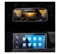 TWMEU Screen Protector For VW For Golf 8 MK8 For GTI R For Line 2020-2023 Car Tempered Glass Navigations And Instrument Screen Protector Film Navigation Protective Film(10 and Dashboard)