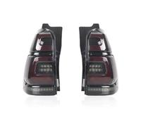 TWMEU Tailights For Toyota For 4Runner 2003-2009 LED Rear Tail Lights Start-up Animation Sequential Reverse Turn Signal Lamp Rear Brake Light(Black Red)