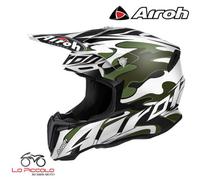 TWMI38 HELMET AIROH TWIST MIMETIC WHITE MATT CROSS ENDURO OFF ROAD SIZE L