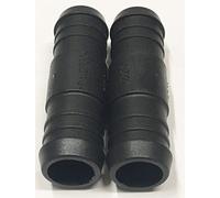 Two 20mm Plastic Hose Pipe Tube Straight Connector Joiner Connect Silicon Pvc