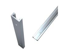 Two Aluminum Alloy Linear T-Shaped Guide Rails for The Worktable, with M8 Sliders and Grooved Screws (White, 122 Cm X 20 Cm)(60cm)