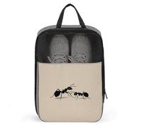 Two Ants Silhouette Simple Minimalist Shoe Bag for Travel Daily Use Anti-dust Storage Carrier Golf Shoe Pouch
