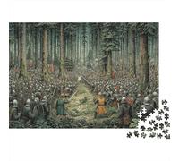 Two Armies Are Fighting in The Dense Forest 1000pcs (75x50cm) Erwachsenenpuzzle - Erwachsenenpuzzle DIY-Puzzlespielzeug