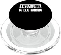 Two At Once Still Standing Twin Daddy Father's Day PopSockets PopGrip for MagSafe