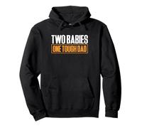 Two Babies One Tough Dad Twin Daddy Father's Day Pullover Hoodie