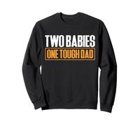 Two Babies One Tough Dad Twin Daddy Father's Day Sweatshirt