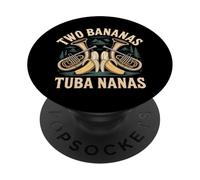 Two Bananas Tuba Nanas Marching Band Musician - PopSockets Adhesive PopGrip