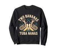 Two Bananas Tuba Nanas Marching Band Musician - Sweatshirt