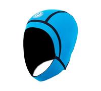 Two Bare Feet 2.5mm Neoprene Wetsuit Chin Strap Hood Swim Cap - Cold Water Swimming, Surfing & Diving Thermal Head Cover (Bright Blue, S)