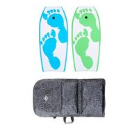 Two Bare Feet 42" Bodyboard Bundle - 2 x 42 'Future' Bodyboards of your choice + Premium Double Carry Bag (Future Print (Aqua)+Future Print(Green)+Grey Bag)