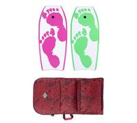 Two Bare Feet 42" Bodyboard Bundle - 2 x 42 'Future' Bodyboards of your choice + Premium Double Carry Bag (Future Print (Green)+Future Print(Raspberry)+Red Bag)